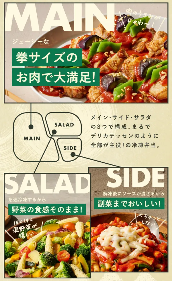 すべてが主役のおかず弁当